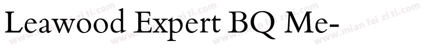 Leawood Expert BQ Me字体转换